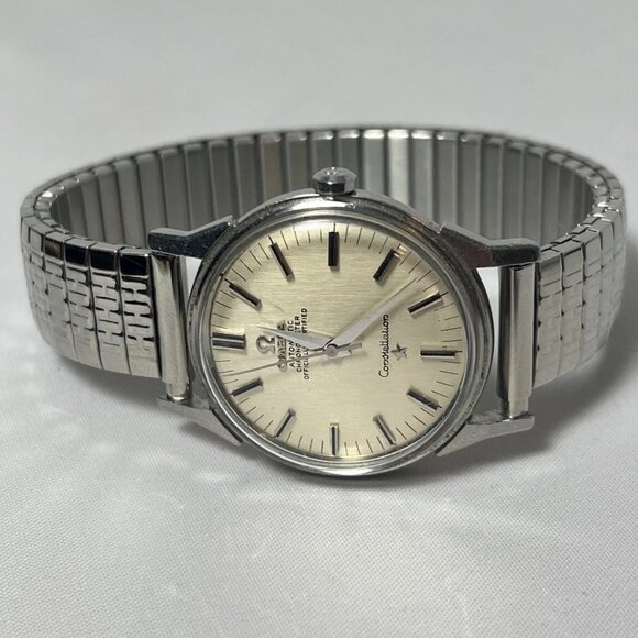 Omega Constellation Cal 551 Vintage Chronometer Silver Automatic Mens 34mm Watch - Picture 2 of 12